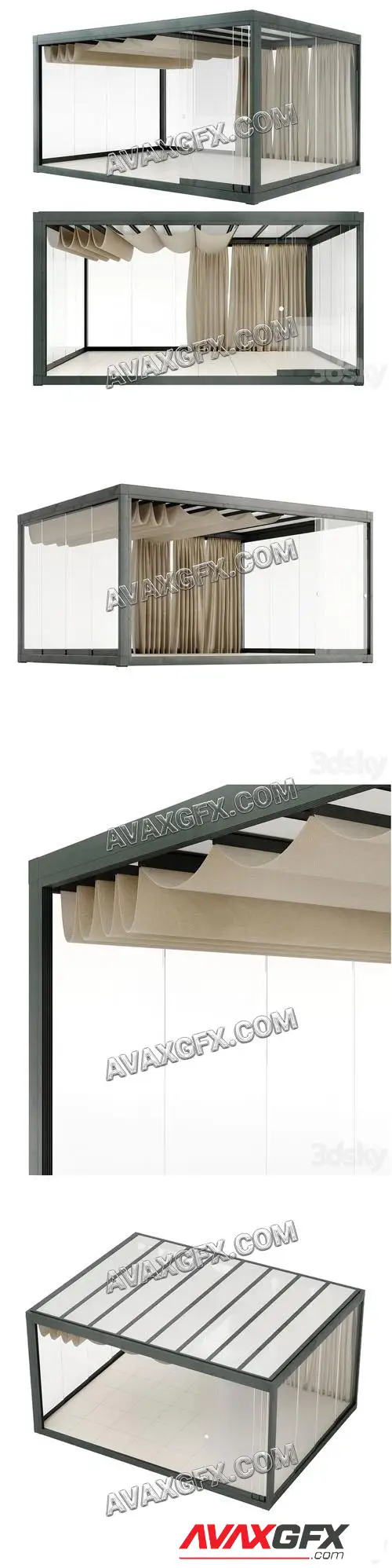 Eivissa Light & Proof pavilion Ethimo - 3D Model