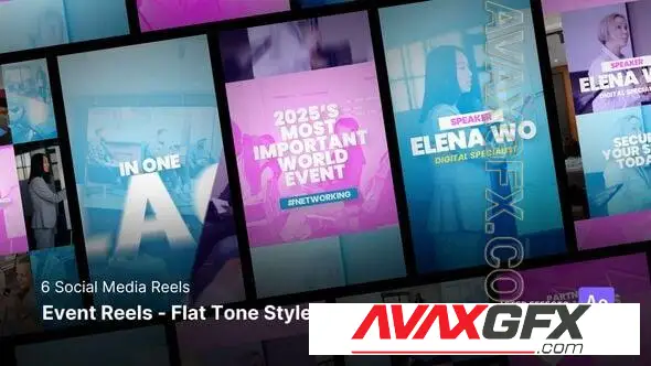 Social Media Reels - Event Reels Flat Tone Style After Effects Template 57967708 Videohive
