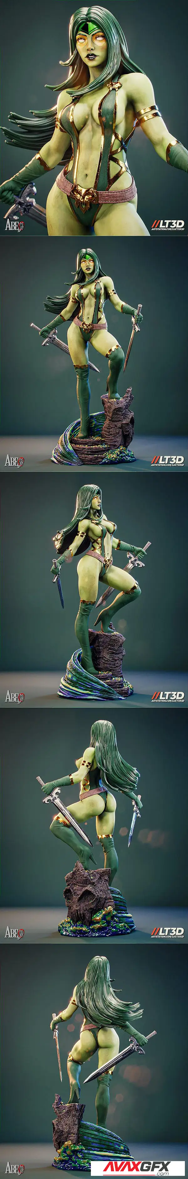 Abe3D – Gamora – 3D Print