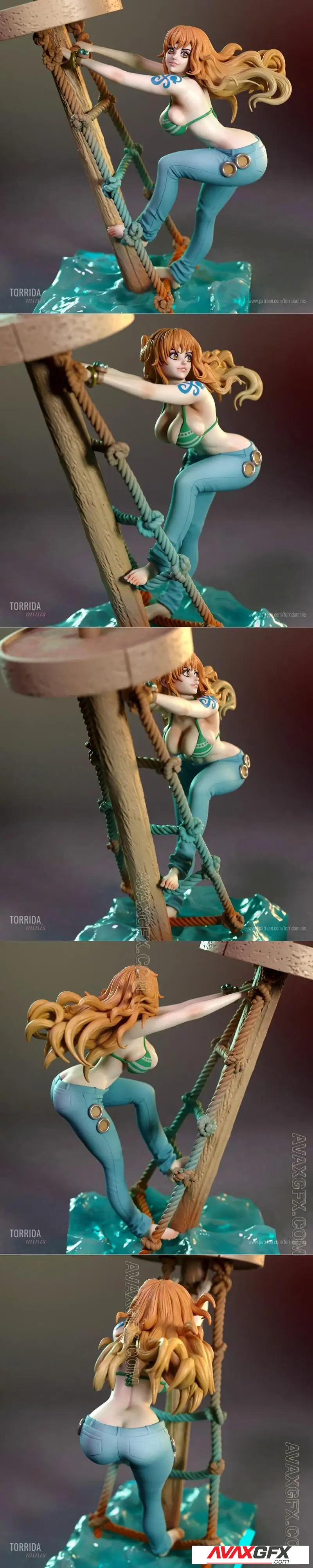 Torrida Minis - One Piece - Nami - STL 3D Model