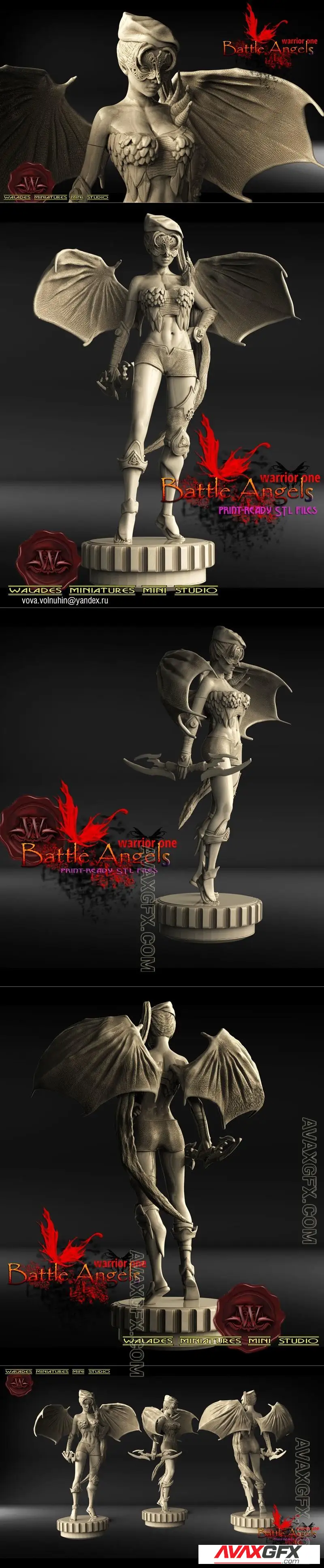 Walades Studio - Battle Angel - STL 3D Model