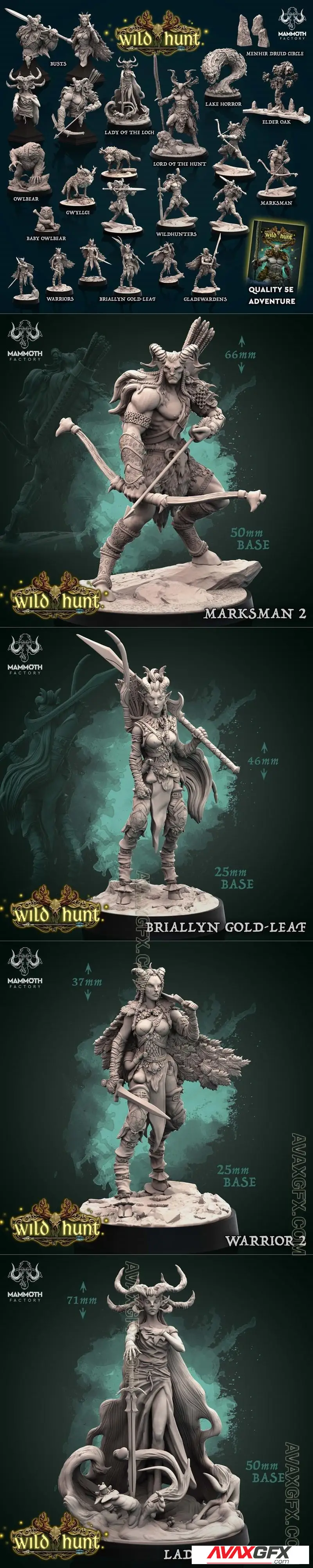 Mammoth Factory - Wild Hunt Collection - STL 3D Model