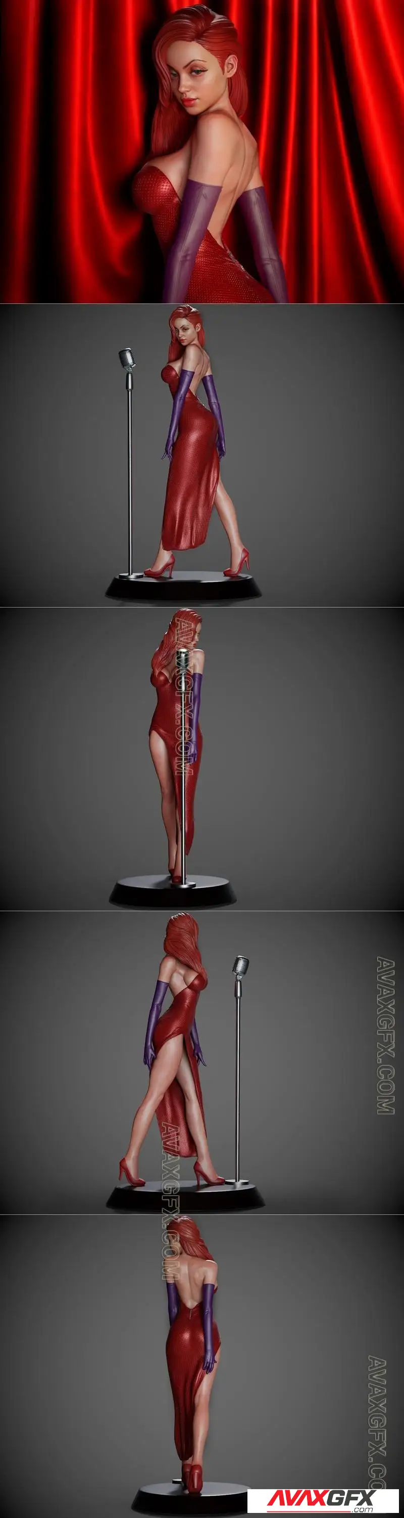 CA 3D Studios - Jessica - STL 3D Model