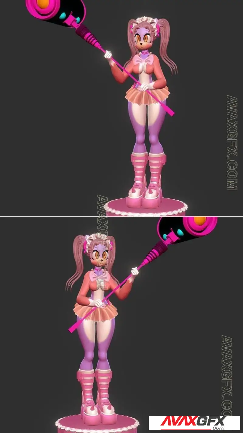 Officer Rhu - Saane - Monster Musume - STL 3D Model