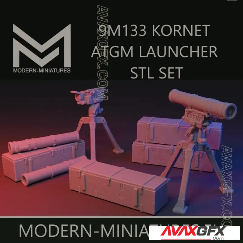 9M133 Kornet Set - STL 3D Model