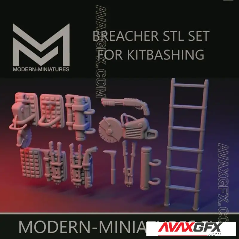 Breacher Kitbash Set - STL 3D Model