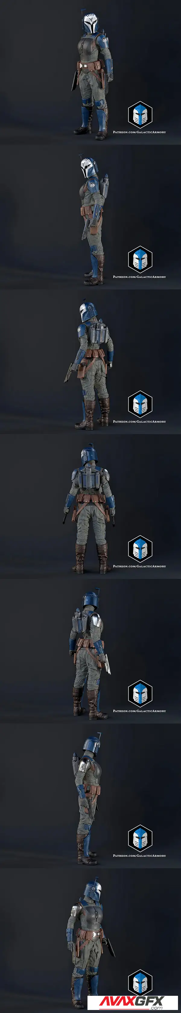 Bo Katan Figurine – Pose 2 – 3D Print