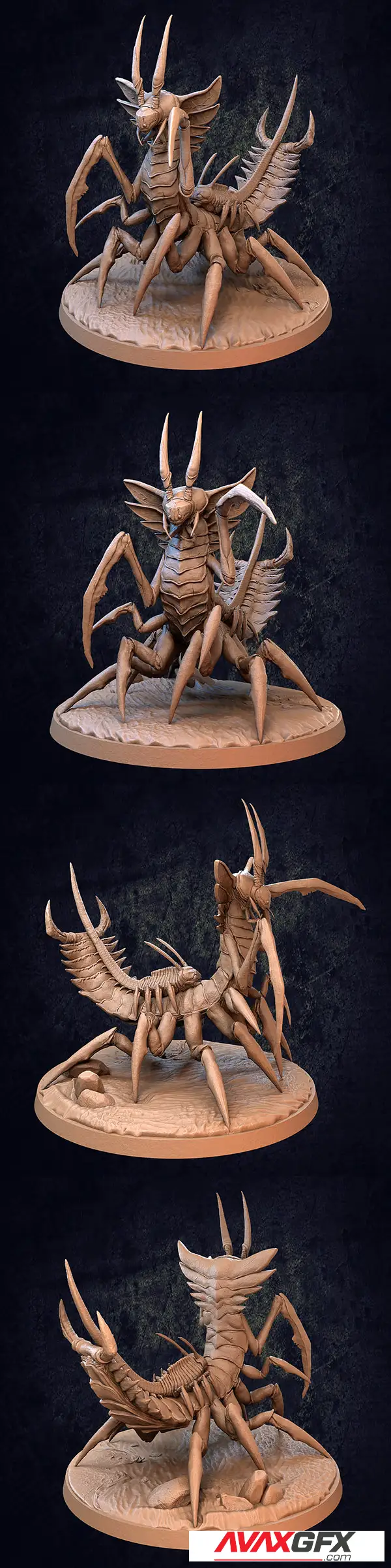 Hakanchu Centipede Kaiju – 3D Print