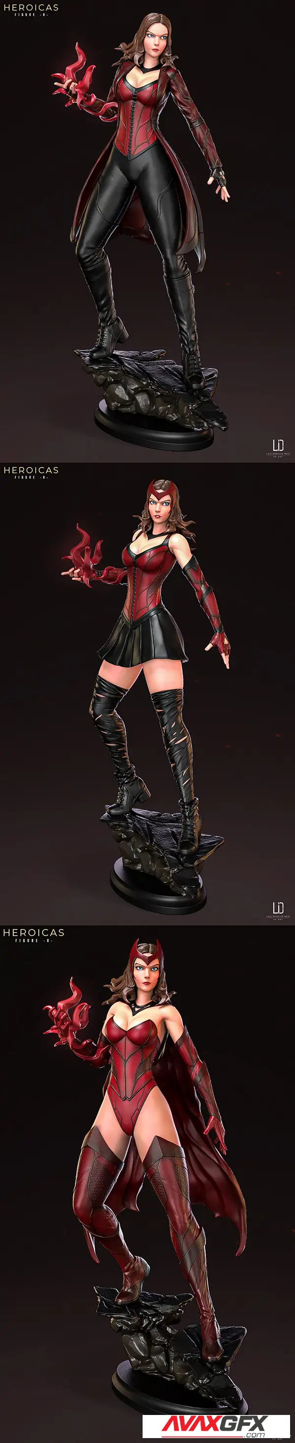 Heroicas Figure 8 – Scarlet Witch – P.1 – 3D Print