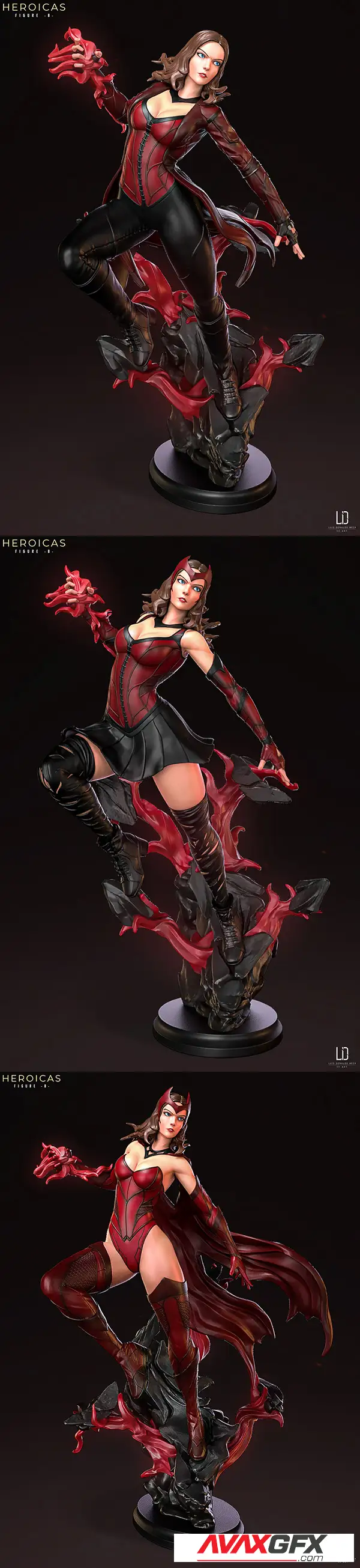 Heroicas Figure 8 – Scarlet Witch – P.2 – 3D Print