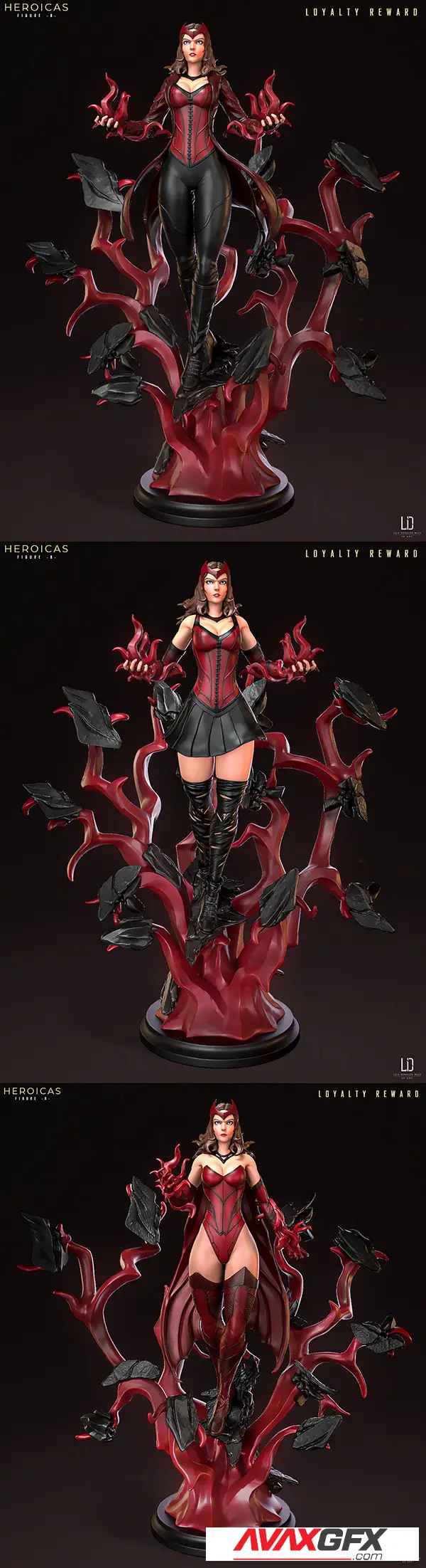 Heroicas Figure 8 – Scarlet Witch – P.3 – 3D Print