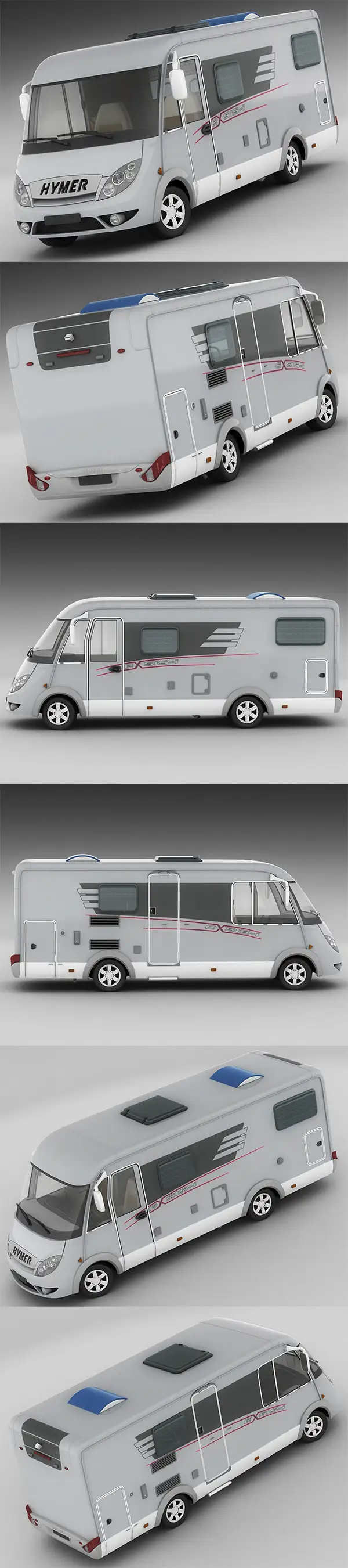 Hymer Exis Motorhome 3D Model