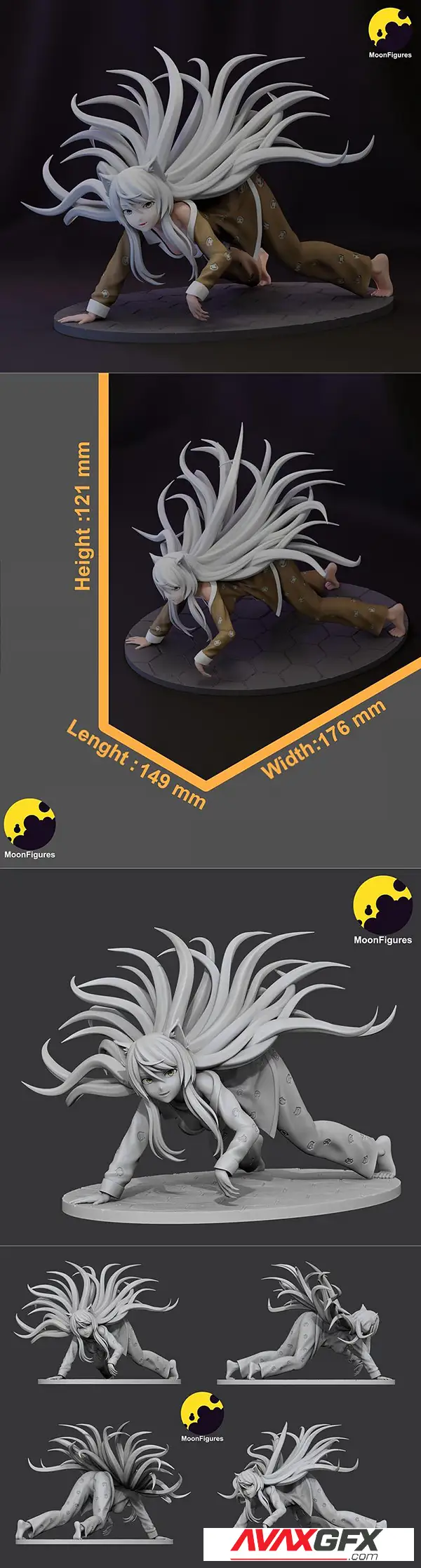 MoonFigures – Neko Hanekawa – 3D Print
