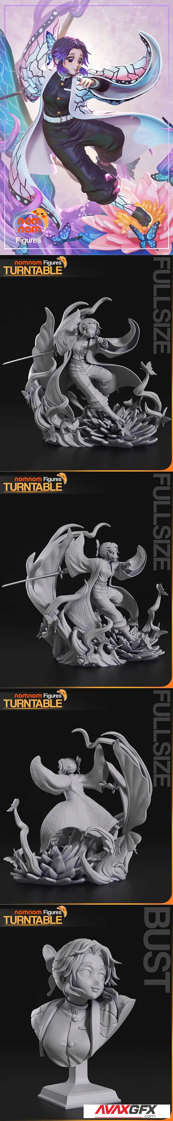 Nomnom Figures – Shinobu from Demon Slayer – 3D Print