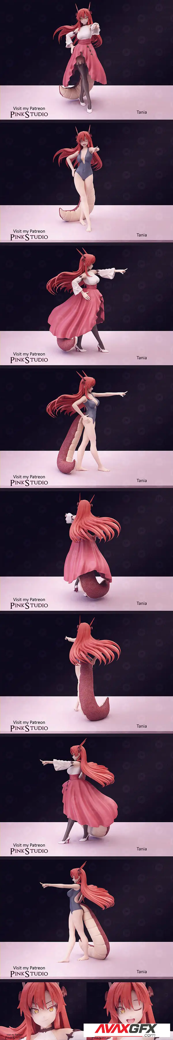 Pink Studio – Beast Tamer – Tania – 3D Print