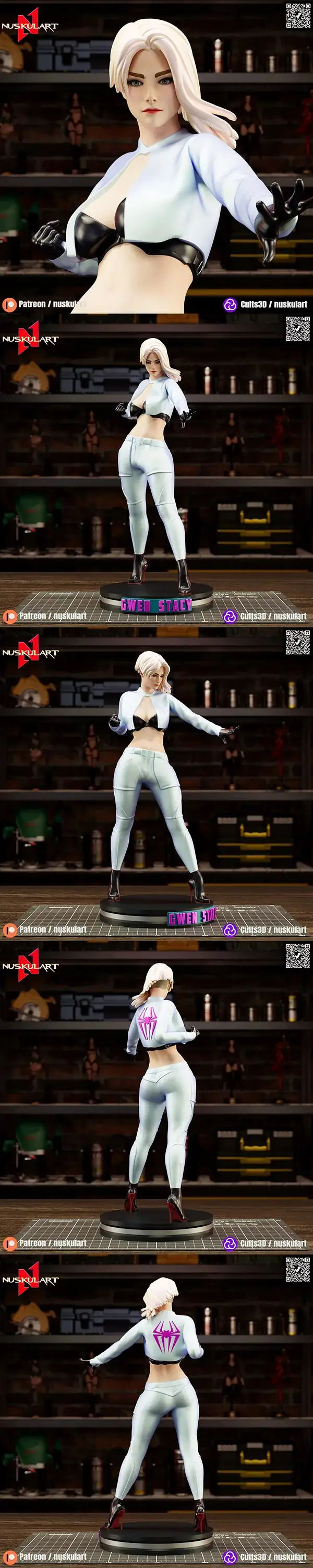 Spider Gwen Stacy – Across the Spider Verse – Collectible Rare Model – 3D Print