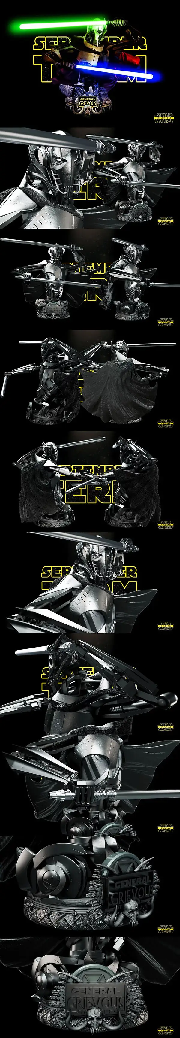 Star Wars – General Grievous Bust – 3D Print