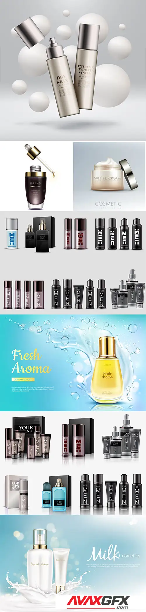 Vector posters advertising cosmetics # 2