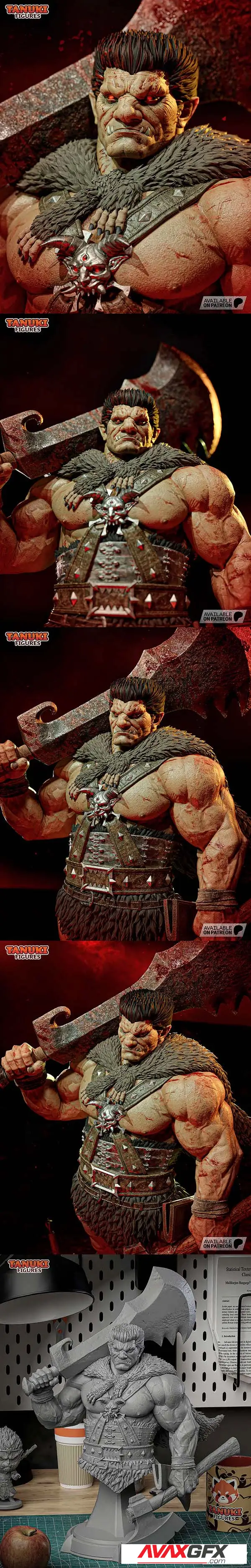 Tanuki Figures – Zodd Bust – 3D Print