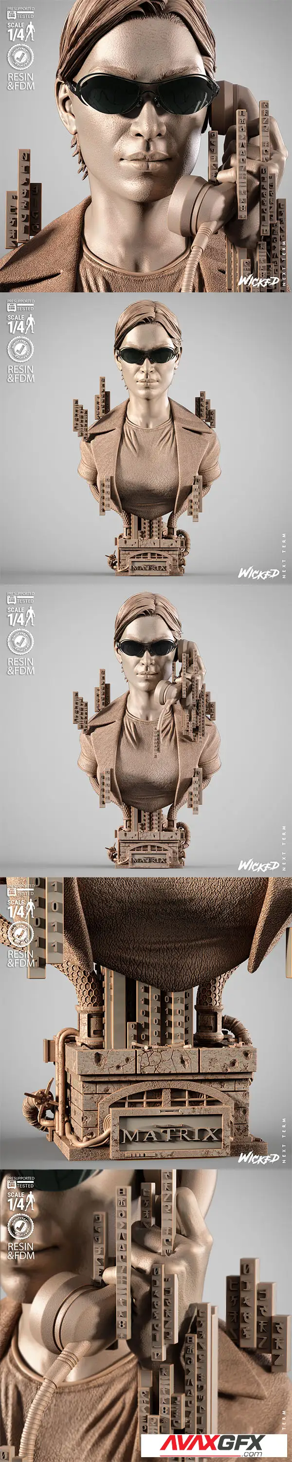 WICKED – Trinity Portrait Bust – 3D Print