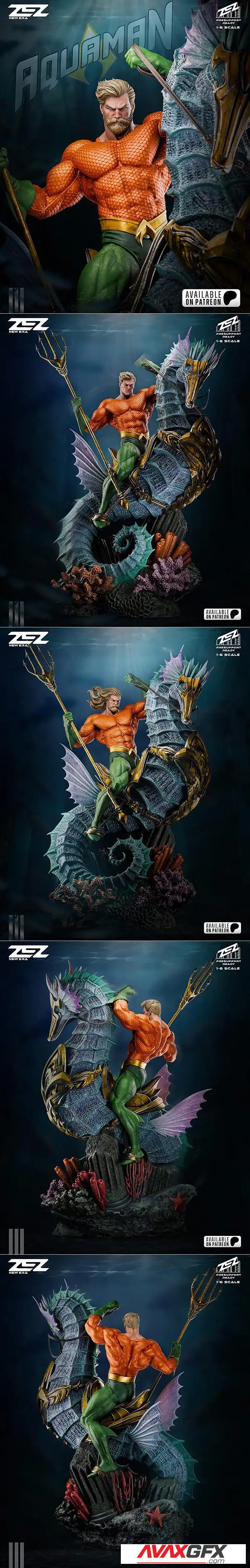 ZEZ Studio – Aquaman Statue and Bust – 3D Print