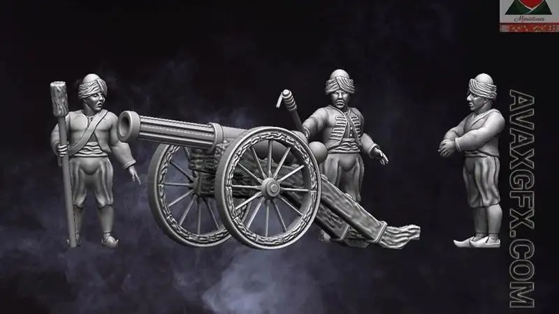 Ottoman Napoleonic Artillery - STL 3D Model