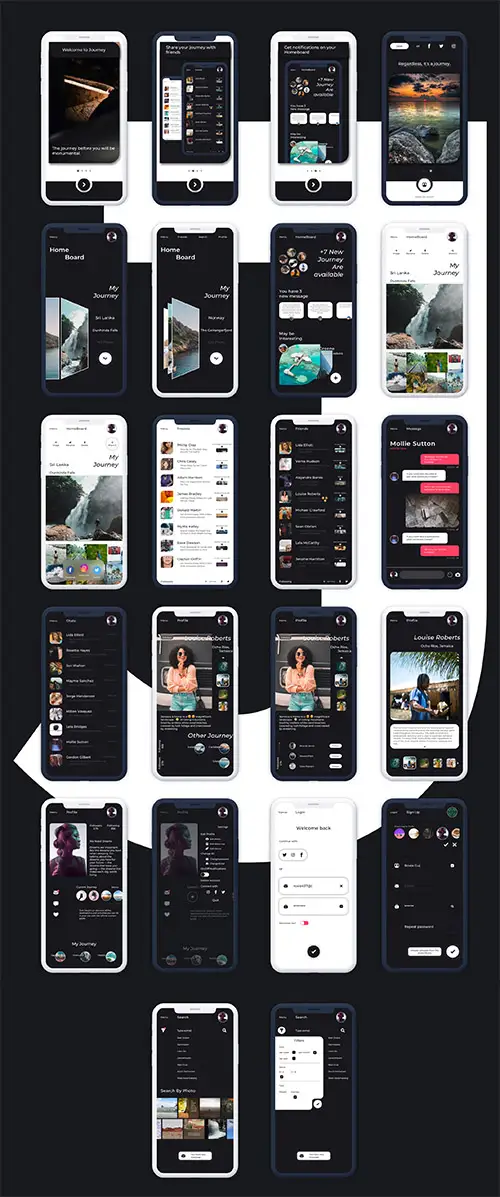 Journey UI Kit  - UI8