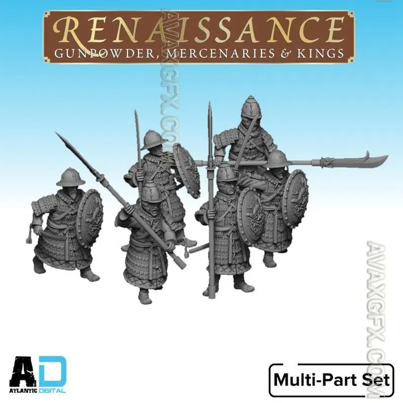 Joseon warriors in Scale Armor - STL 3D Model