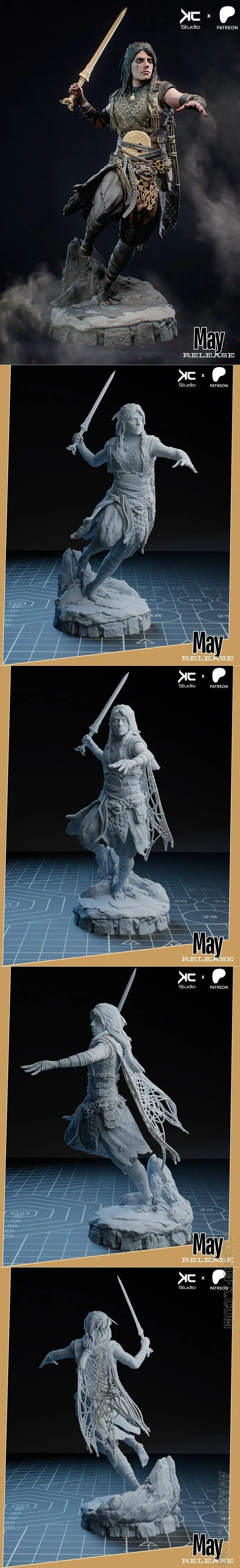 KcStudio - Freya - God Of War - STL 3D Model