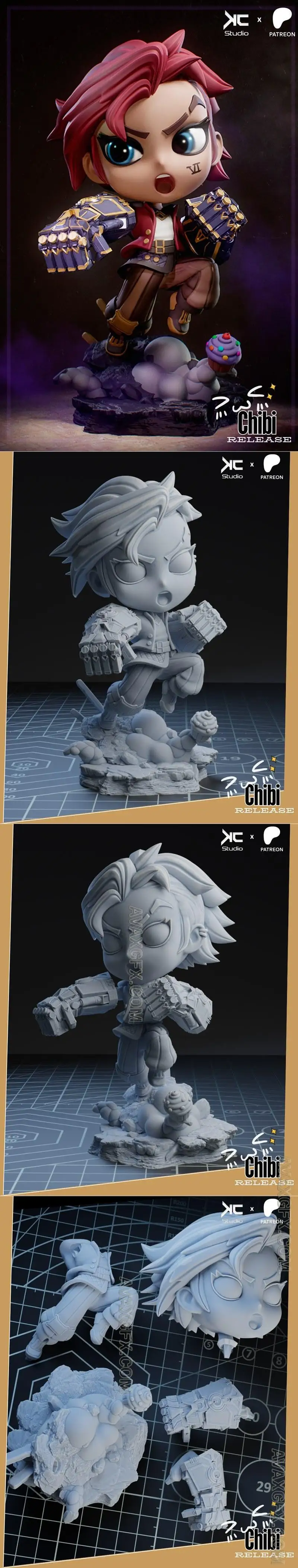 KcStudio - Chibi Vi - STL 3D Model