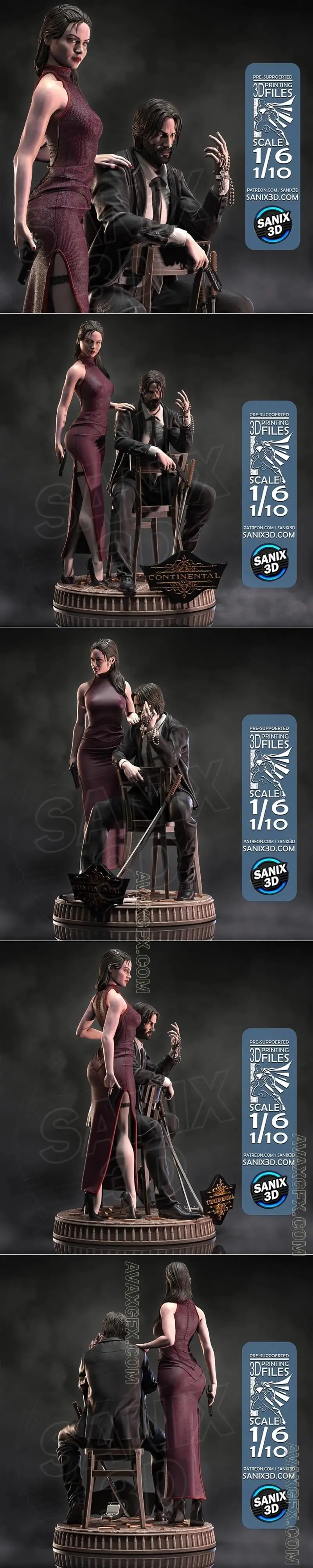 Sanix - Ballerina - STL 3D Model