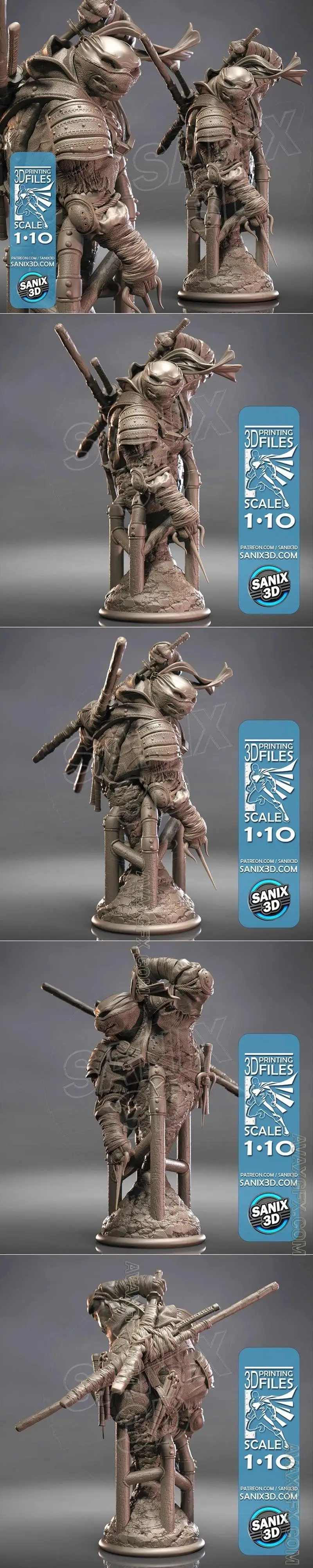 Sanix - Ronin Bust - STL 3D Model