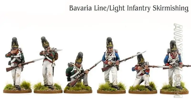 Bavarian Line Light Infantry Skirmishing - STL 3D Model