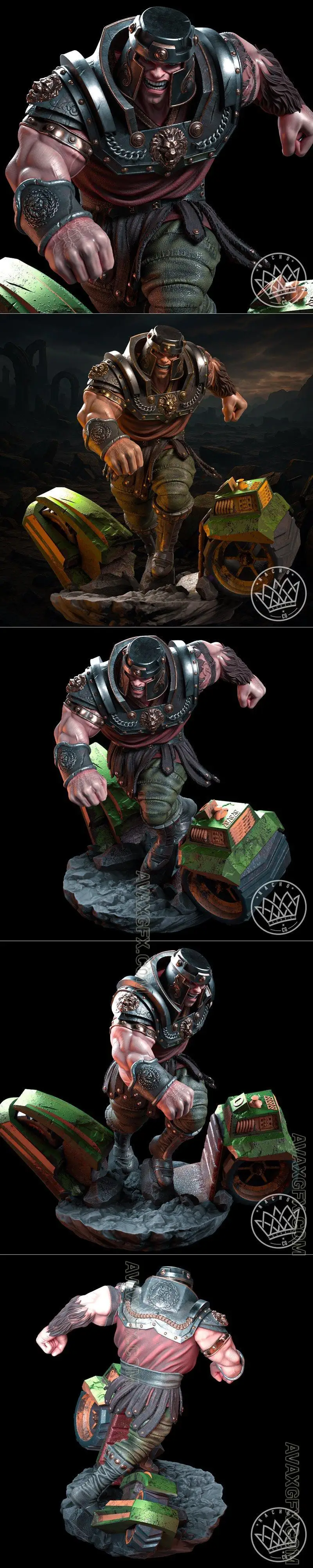Fan Art - Ram Man from MOTU Statue - STL 3D Model