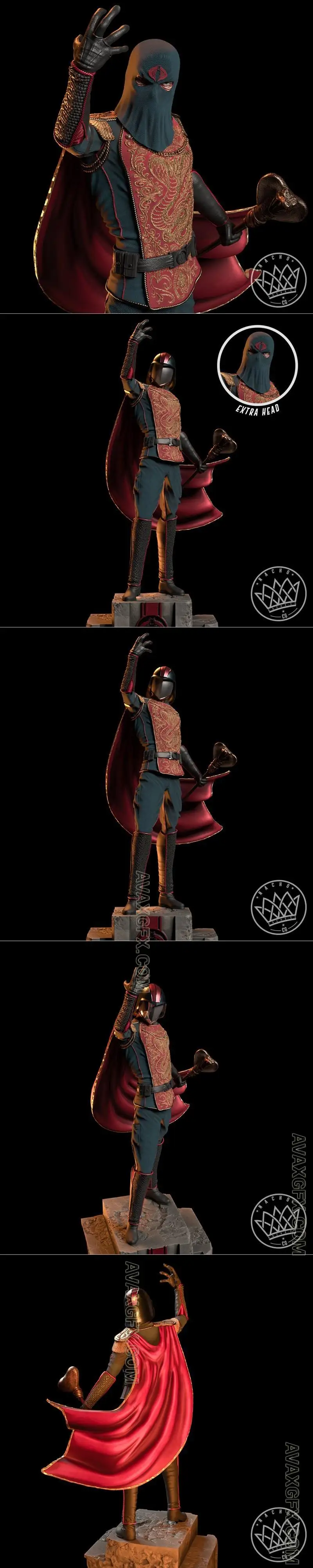 Fan Art - Cobra Commander Statue - STL 3D Model