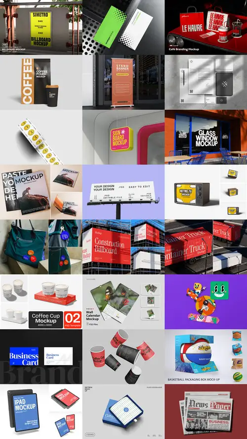 Download 24 Mockups Bundle 7 2025