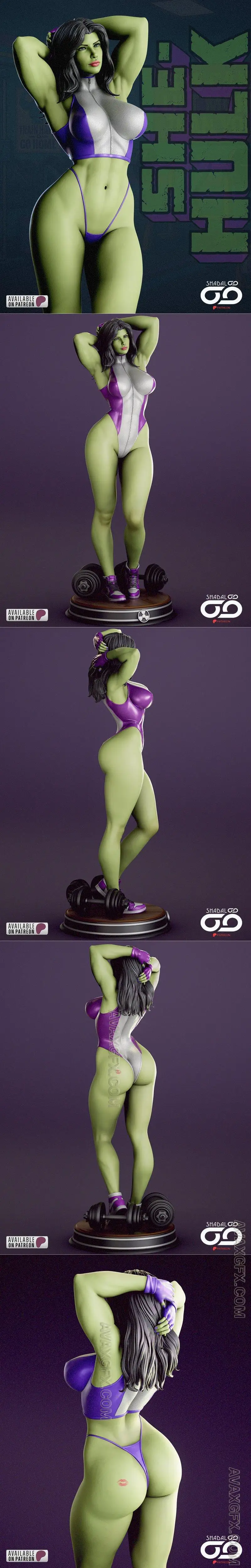 Shadaloo Studios - Marvel - She-Hulk - STL 3D Model