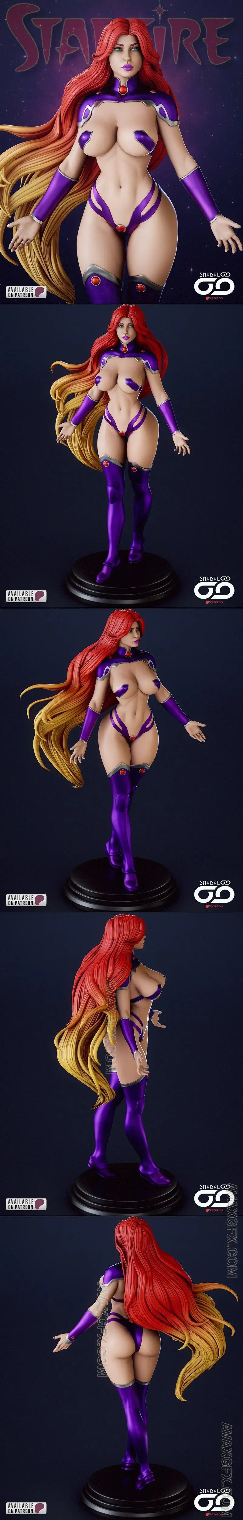 Shadaloo Studios - DC - Starfire - STL 3D Model