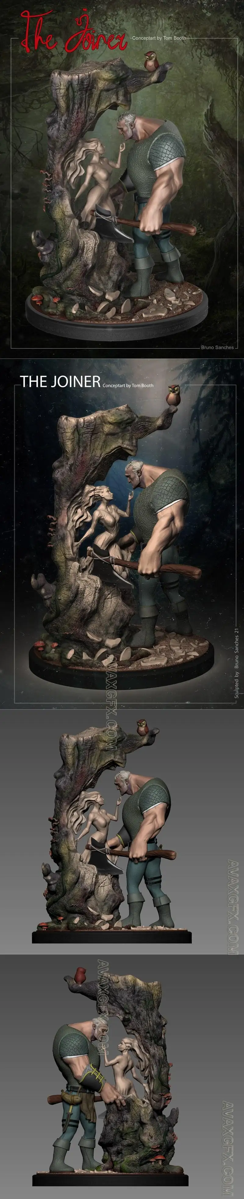 Bruno Sanches - Woodman - STL 3D Model