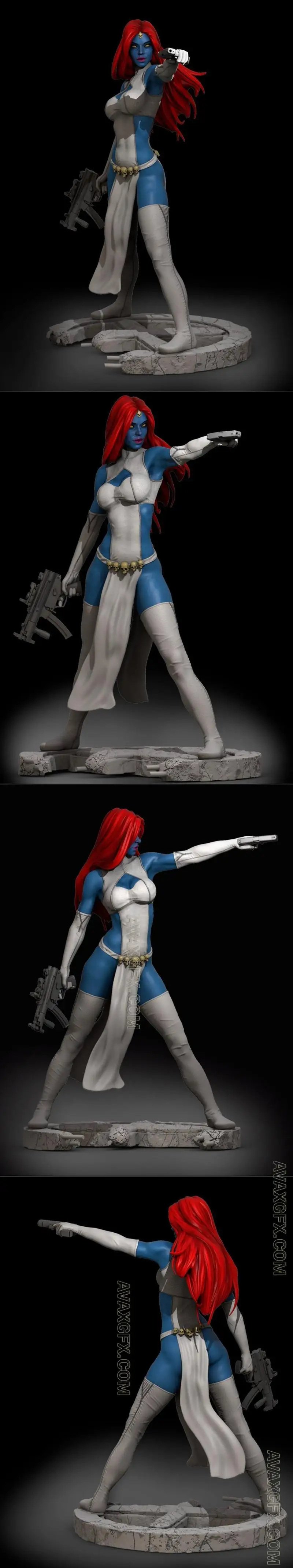 Mystique Handing Gun - STL 3D Model