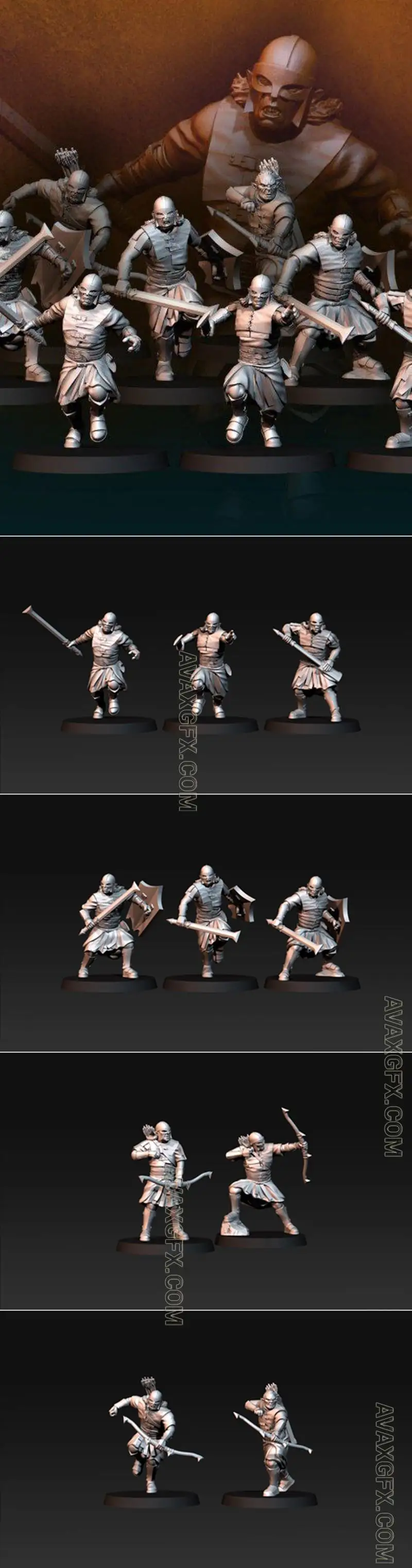 Outriders Blood Handed orcs - STL 3D Model