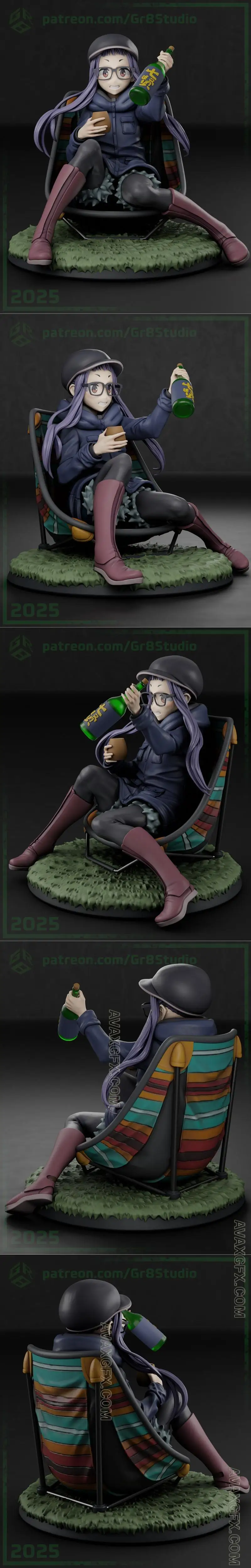 Gr8Tech - Laid-Back Camp - Chiaki Ogaki - STL 3D Model