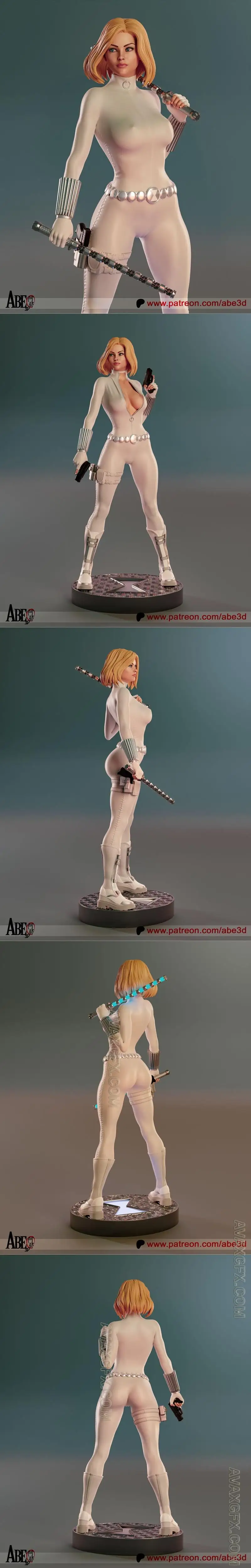 Abe3D - White Widow - Yelena Belova - STL 3D Model