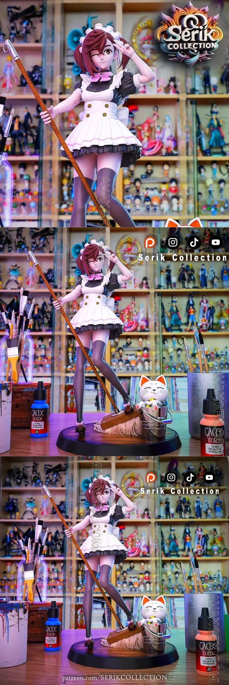 Momo Ayase Maid - STL 3D Model