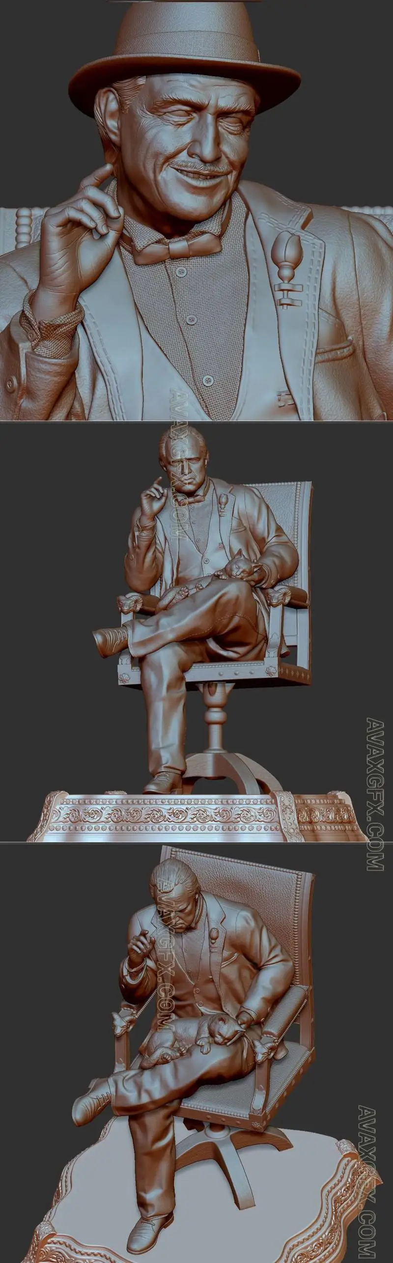 Don Vito Corleone Godfather - STL 3D Model