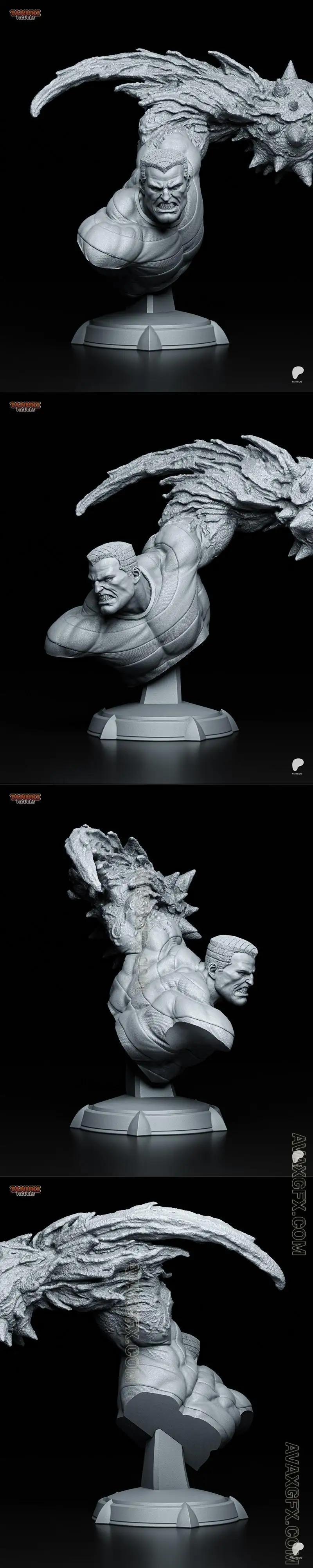 Tanuki Figures - Sandman Bust - STL 3D Model