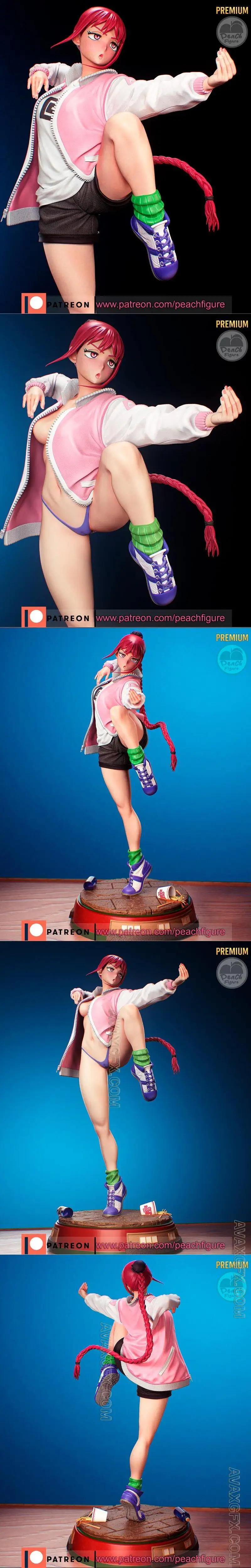 Peach Figure - Sakamoto Days - Lu Shaotang - STL 3D Model