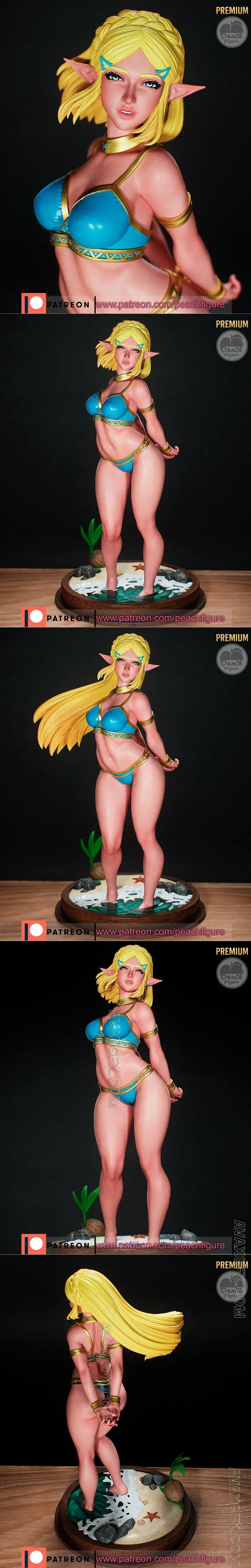 Peach Figure - The Legend of Zelda - Zelda - STL 3D Model