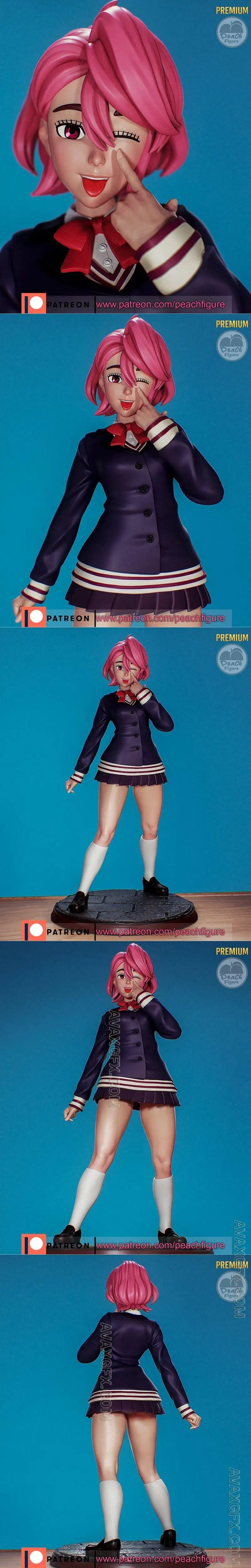 Peach Figure - Dandadan - Aira Shiratori - STL 3D Model