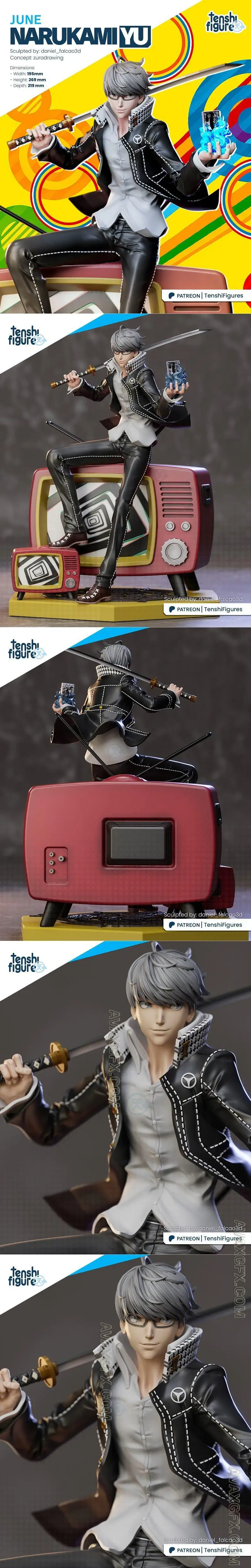 Tenshi Figures - Persona - Yu Narukami - STL 3D Model